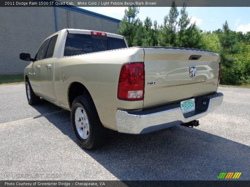 White Gold / Light Pebble Beige/Bark Brown 2011 Dodge Ram 1500 ST Quad Cab