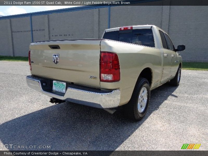 White Gold / Light Pebble Beige/Bark Brown 2011 Dodge Ram 1500 ST Quad Cab
