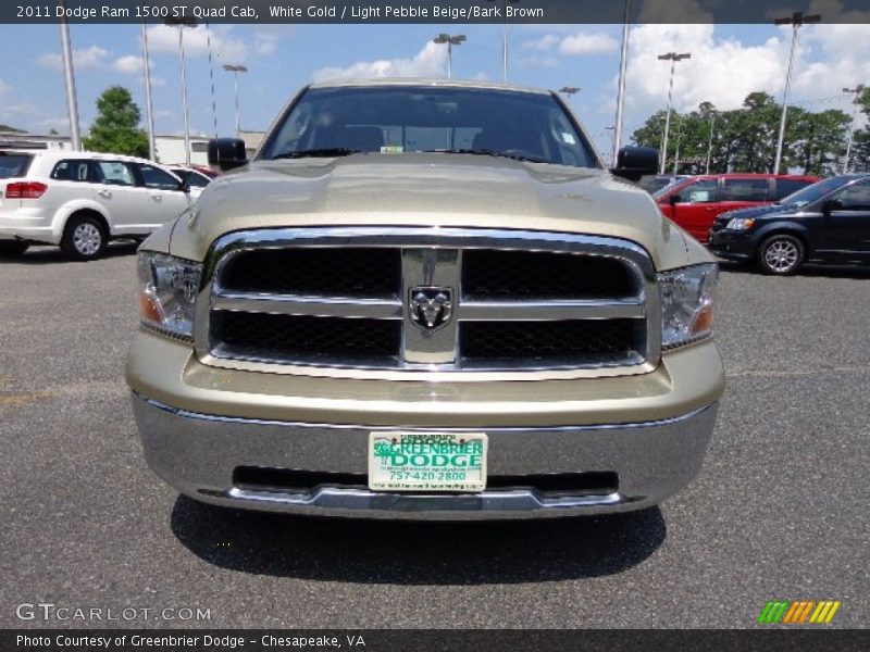 White Gold / Light Pebble Beige/Bark Brown 2011 Dodge Ram 1500 ST Quad Cab