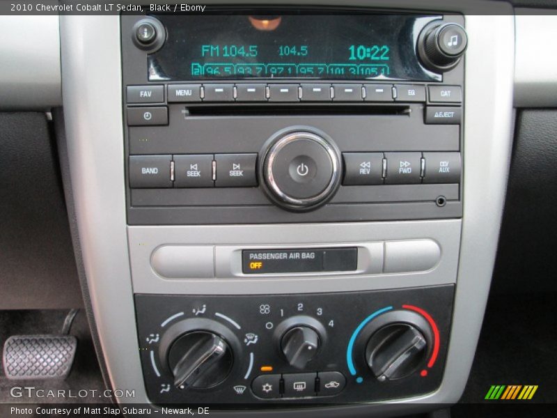 Black / Ebony 2010 Chevrolet Cobalt LT Sedan