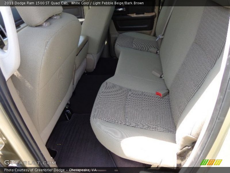 White Gold / Light Pebble Beige/Bark Brown 2011 Dodge Ram 1500 ST Quad Cab
