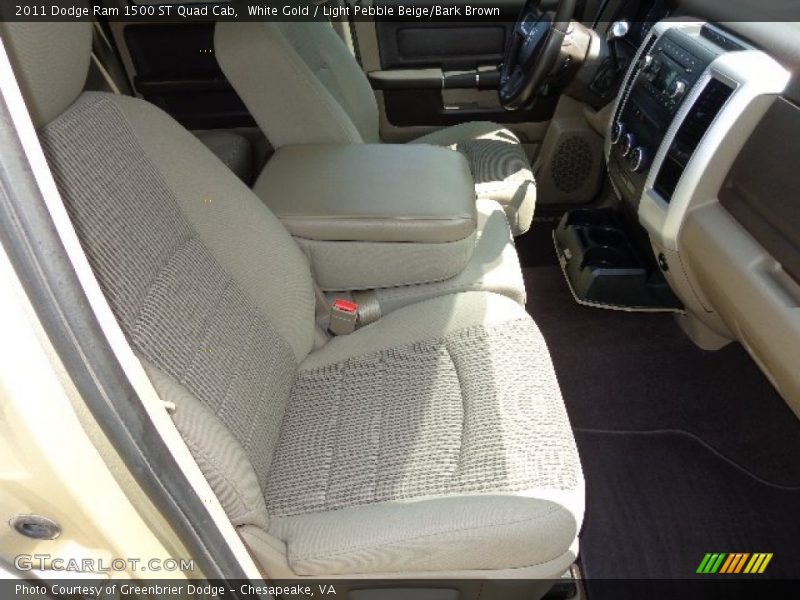 White Gold / Light Pebble Beige/Bark Brown 2011 Dodge Ram 1500 ST Quad Cab