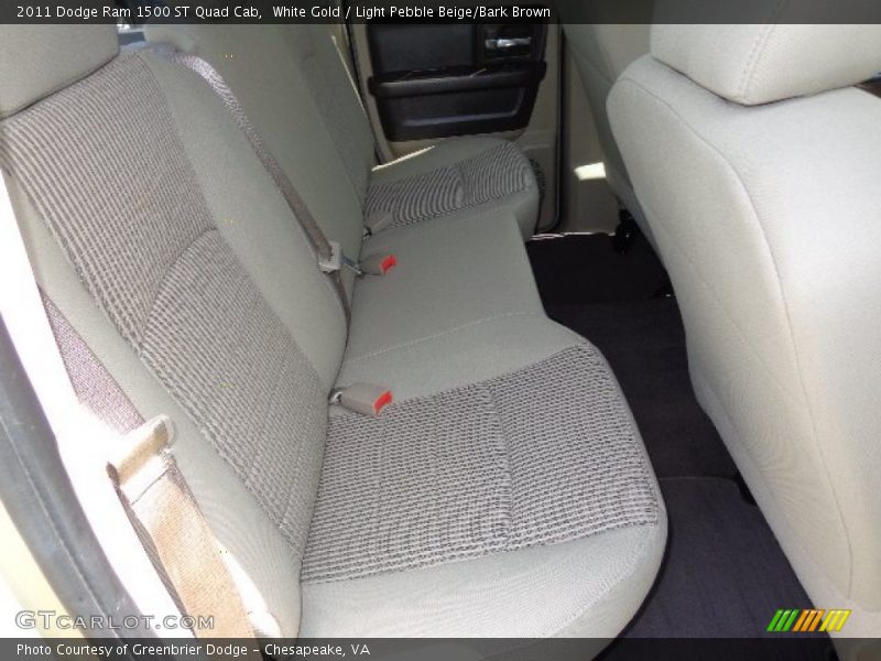 White Gold / Light Pebble Beige/Bark Brown 2011 Dodge Ram 1500 ST Quad Cab