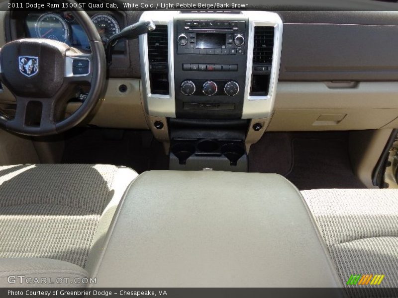 White Gold / Light Pebble Beige/Bark Brown 2011 Dodge Ram 1500 ST Quad Cab
