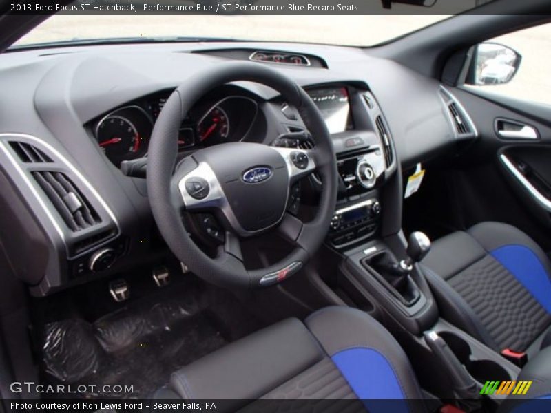  2013 Focus ST Hatchback ST Performance Blue Recaro Seats Interior