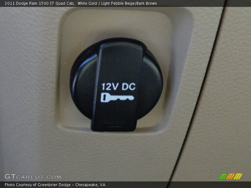 White Gold / Light Pebble Beige/Bark Brown 2011 Dodge Ram 1500 ST Quad Cab