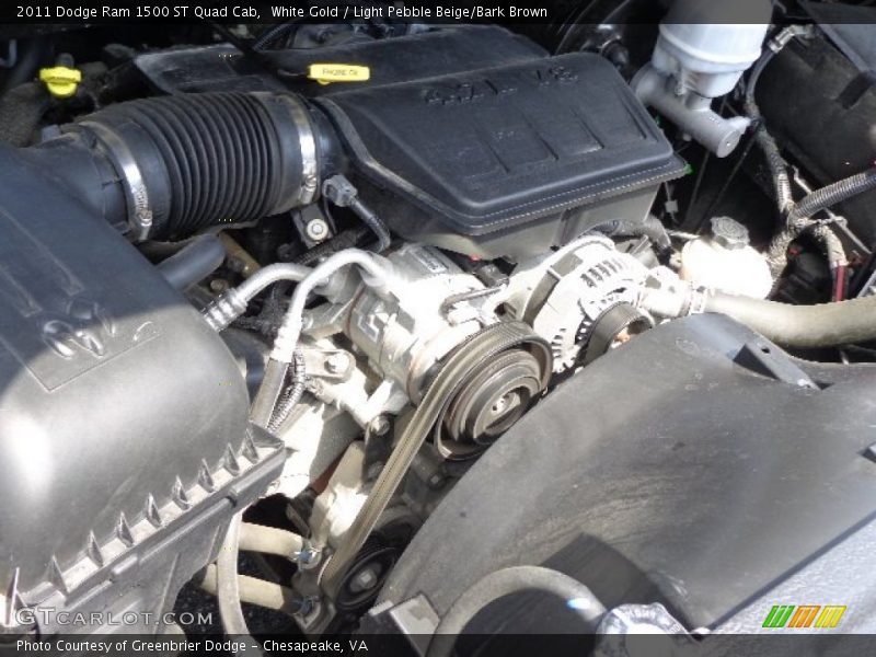 White Gold / Light Pebble Beige/Bark Brown 2011 Dodge Ram 1500 ST Quad Cab