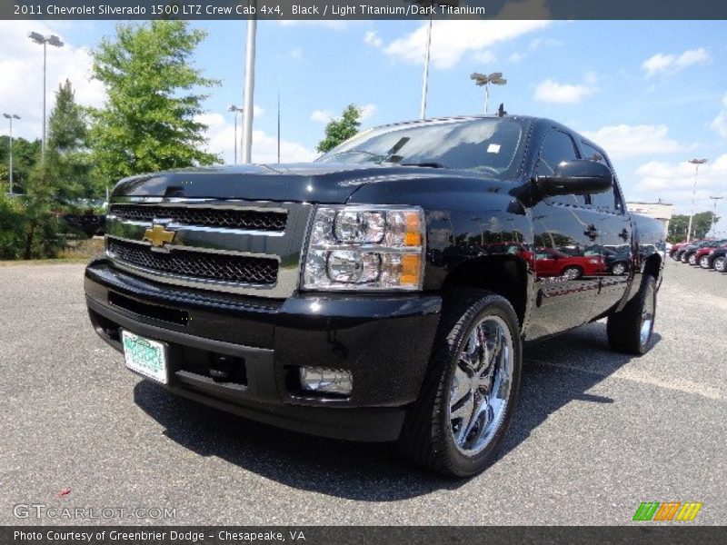 Black / Light Titanium/Dark Titanium 2011 Chevrolet Silverado 1500 LTZ Crew Cab 4x4