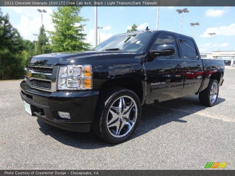 Black / Light Titanium/Dark Titanium 2011 Chevrolet Silverado 1500 LTZ Crew Cab 4x4