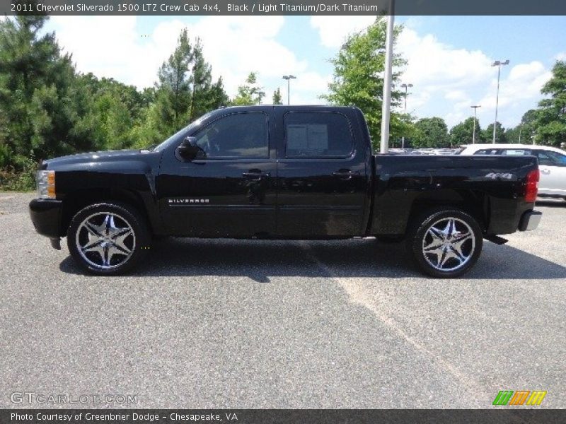 Black / Light Titanium/Dark Titanium 2011 Chevrolet Silverado 1500 LTZ Crew Cab 4x4