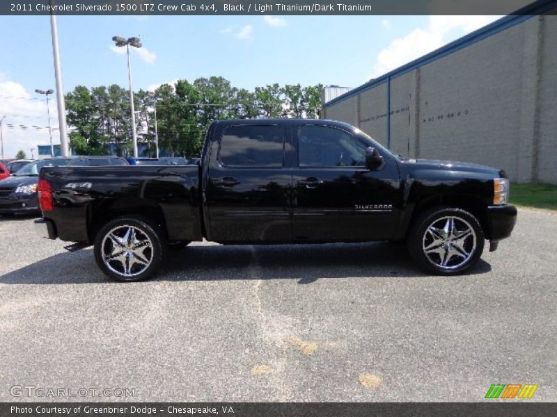Black / Light Titanium/Dark Titanium 2011 Chevrolet Silverado 1500 LTZ Crew Cab 4x4