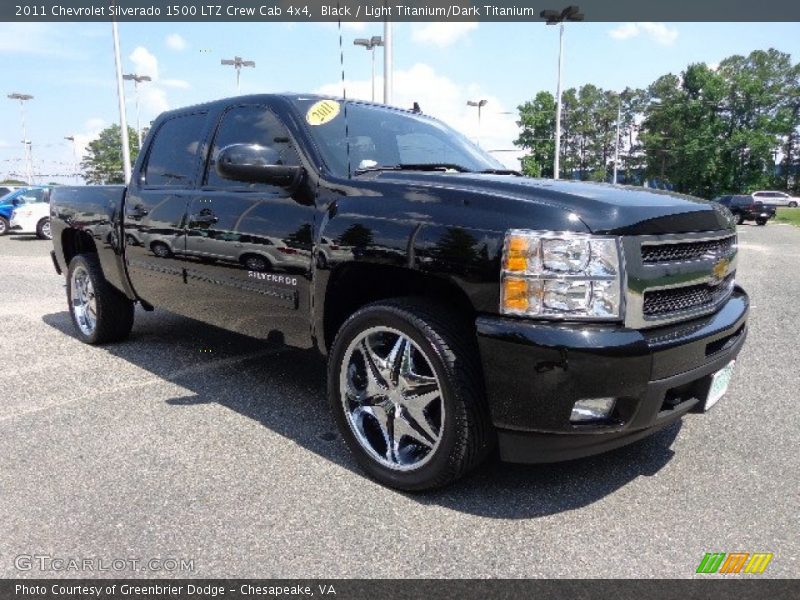 Black / Light Titanium/Dark Titanium 2011 Chevrolet Silverado 1500 LTZ Crew Cab 4x4