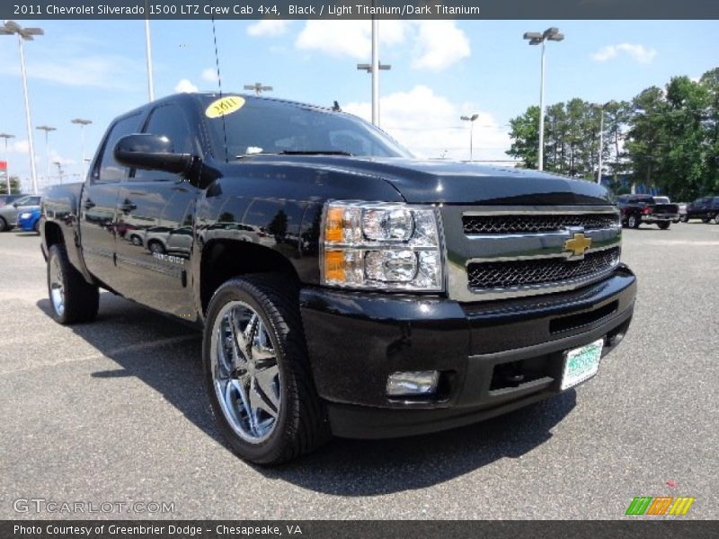 Black / Light Titanium/Dark Titanium 2011 Chevrolet Silverado 1500 LTZ Crew Cab 4x4