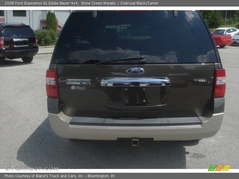 Stone Green Metallic / Charcoal Black/Camel 2008 Ford Expedition EL Eddie Bauer 4x4