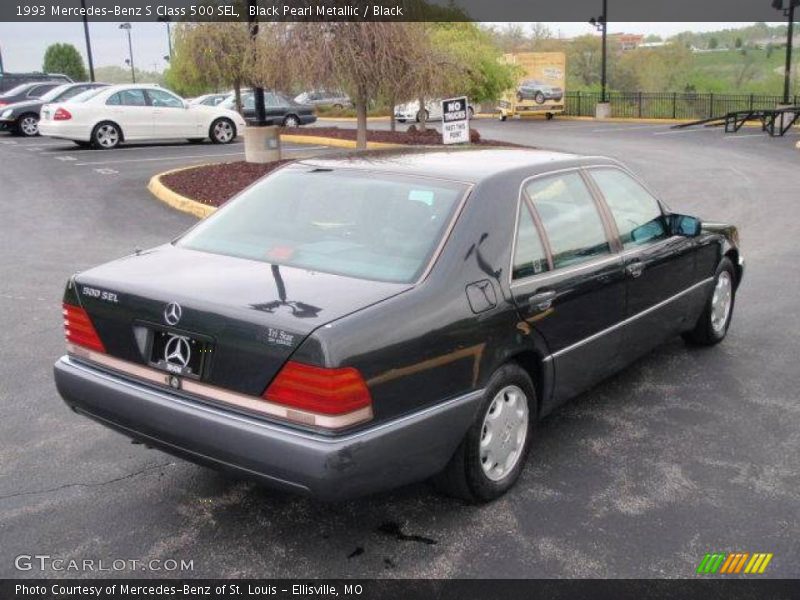 Black Pearl Metallic / Black 1993 Mercedes-Benz S Class 500 SEL