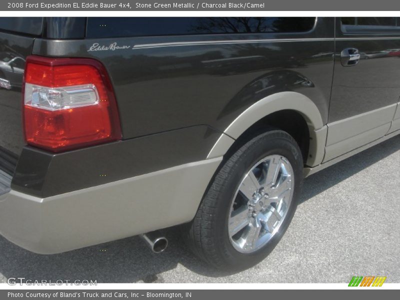Stone Green Metallic / Charcoal Black/Camel 2008 Ford Expedition EL Eddie Bauer 4x4