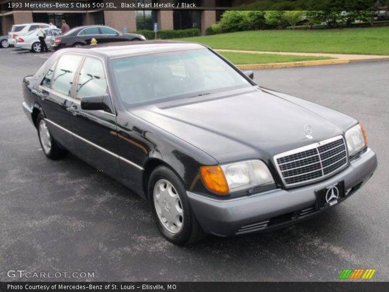 Black Pearl Metallic / Black 1993 Mercedes-Benz S Class 500 SEL