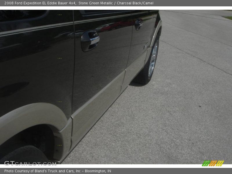 Stone Green Metallic / Charcoal Black/Camel 2008 Ford Expedition EL Eddie Bauer 4x4