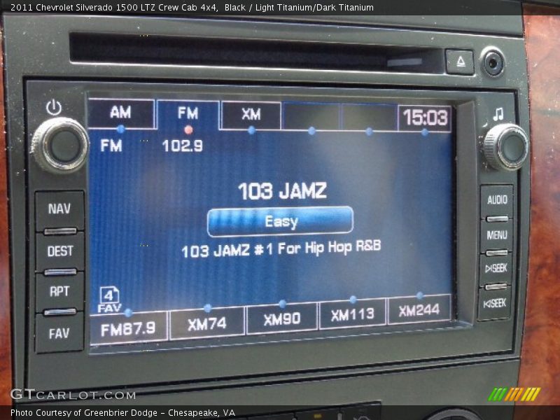 Black / Light Titanium/Dark Titanium 2011 Chevrolet Silverado 1500 LTZ Crew Cab 4x4