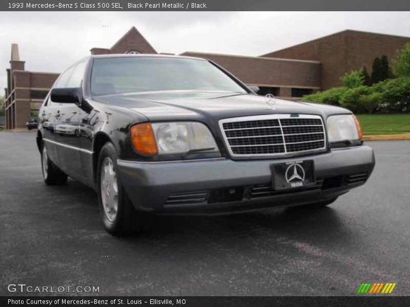 Black Pearl Metallic / Black 1993 Mercedes-Benz S Class 500 SEL