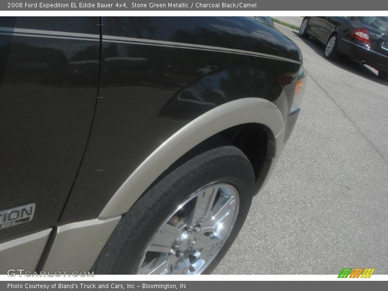 Stone Green Metallic / Charcoal Black/Camel 2008 Ford Expedition EL Eddie Bauer 4x4