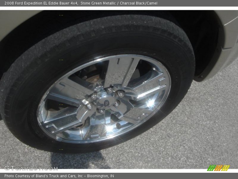 Stone Green Metallic / Charcoal Black/Camel 2008 Ford Expedition EL Eddie Bauer 4x4