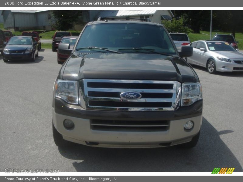 Stone Green Metallic / Charcoal Black/Camel 2008 Ford Expedition EL Eddie Bauer 4x4