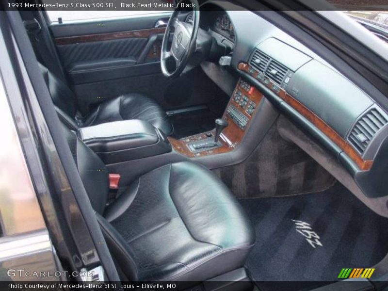 Black Pearl Metallic / Black 1993 Mercedes-Benz S Class 500 SEL