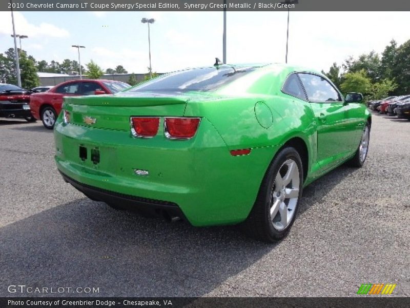 Synergy Green Metallic / Black/Green 2010 Chevrolet Camaro LT Coupe Synergy Special Edition