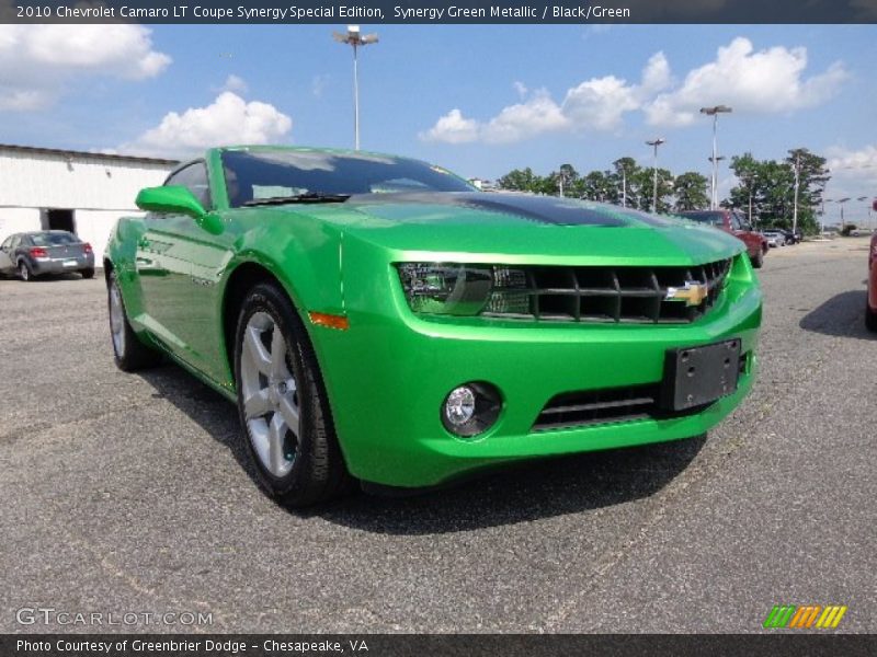 Synergy Green Metallic / Black/Green 2010 Chevrolet Camaro LT Coupe Synergy Special Edition
