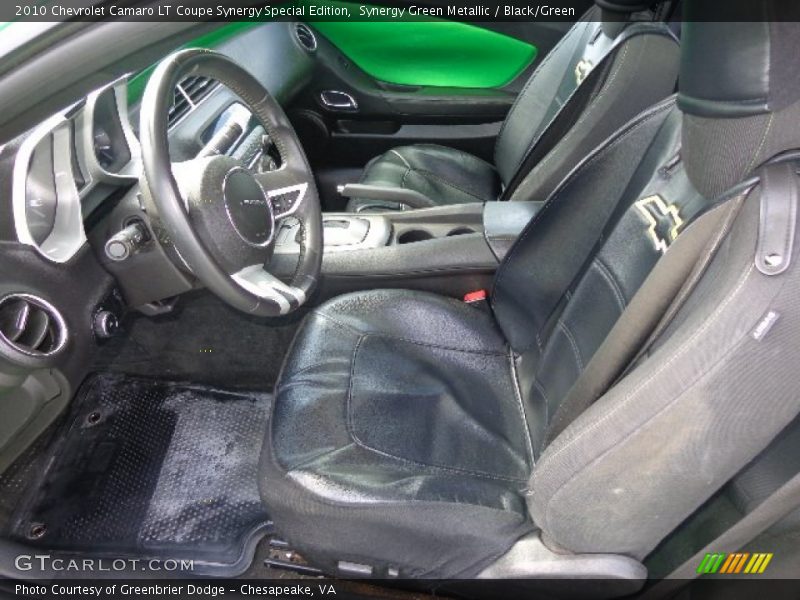 Synergy Green Metallic / Black/Green 2010 Chevrolet Camaro LT Coupe Synergy Special Edition