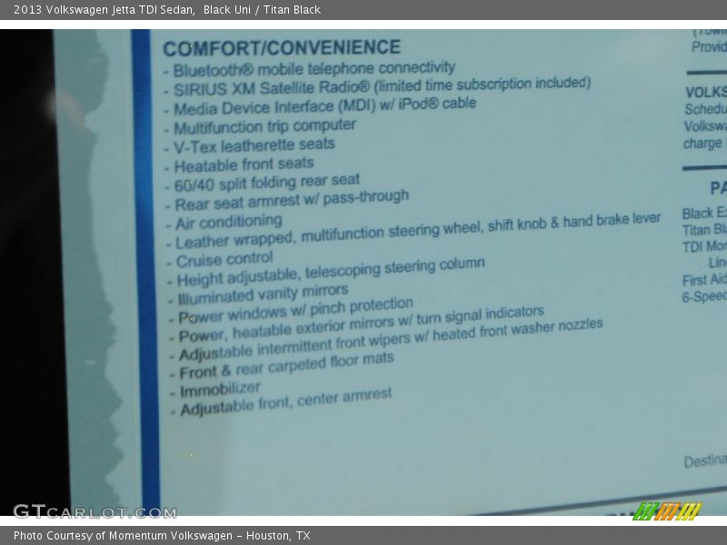 Black Uni / Titan Black 2013 Volkswagen Jetta TDI Sedan