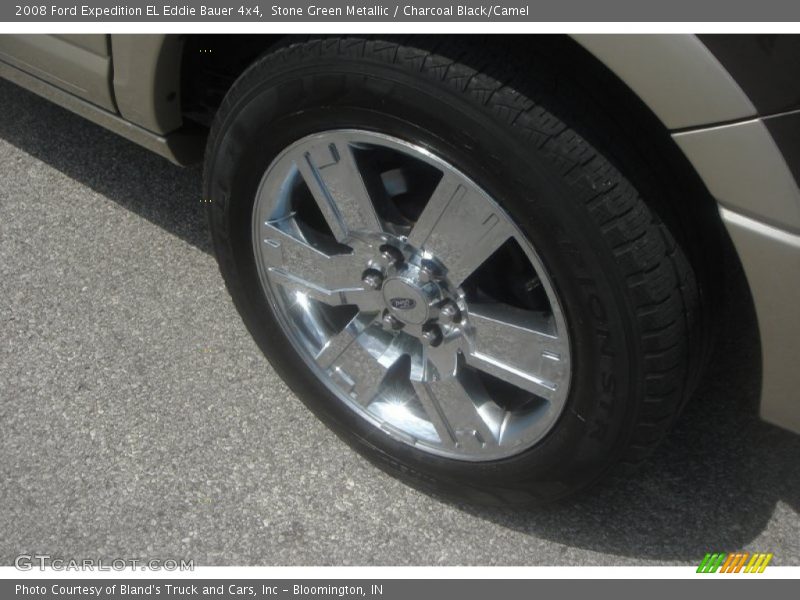Stone Green Metallic / Charcoal Black/Camel 2008 Ford Expedition EL Eddie Bauer 4x4