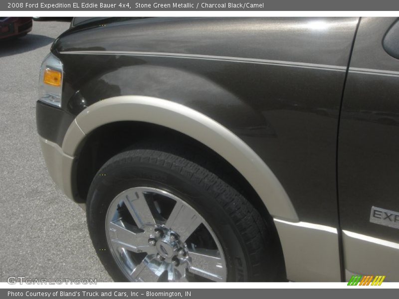 Stone Green Metallic / Charcoal Black/Camel 2008 Ford Expedition EL Eddie Bauer 4x4