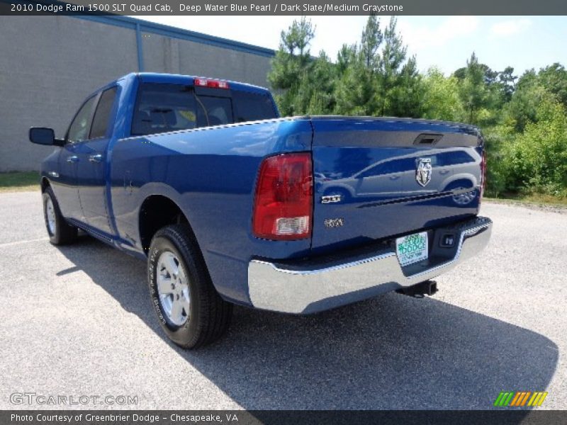 Deep Water Blue Pearl / Dark Slate/Medium Graystone 2010 Dodge Ram 1500 SLT Quad Cab