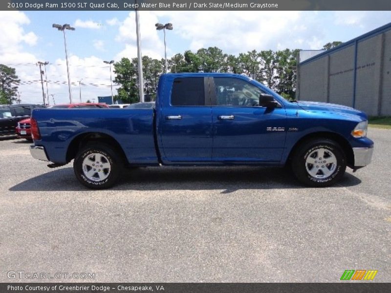 Deep Water Blue Pearl / Dark Slate/Medium Graystone 2010 Dodge Ram 1500 SLT Quad Cab