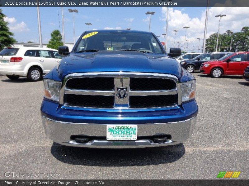 Deep Water Blue Pearl / Dark Slate/Medium Graystone 2010 Dodge Ram 1500 SLT Quad Cab