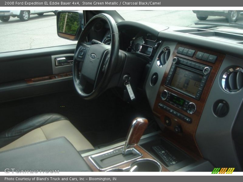 Stone Green Metallic / Charcoal Black/Camel 2008 Ford Expedition EL Eddie Bauer 4x4