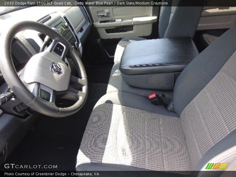 Deep Water Blue Pearl / Dark Slate/Medium Graystone 2010 Dodge Ram 1500 SLT Quad Cab