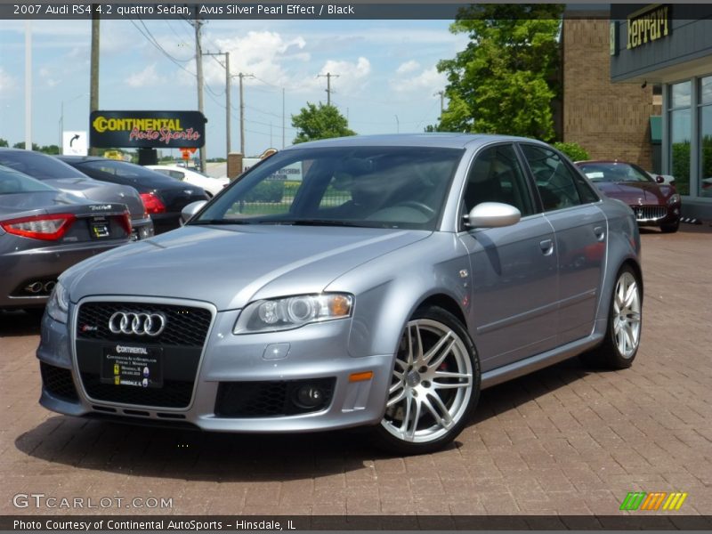 Avus Silver Pearl Effect / Black 2007 Audi RS4 4.2 quattro Sedan