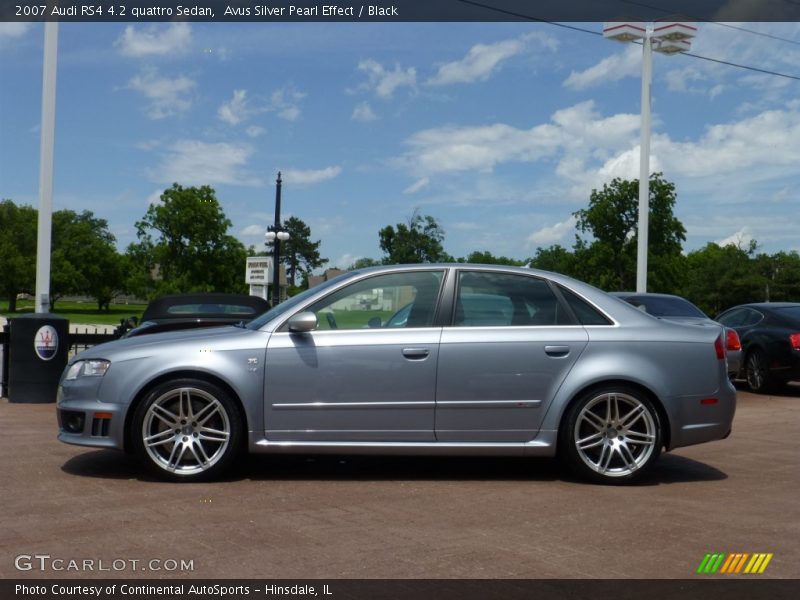 Avus Silver Pearl Effect / Black 2007 Audi RS4 4.2 quattro Sedan