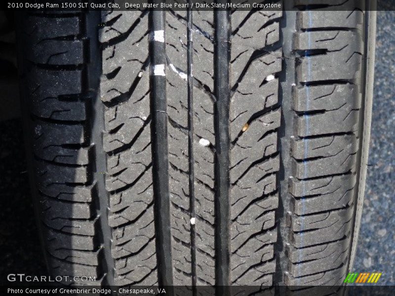 Deep Water Blue Pearl / Dark Slate/Medium Graystone 2010 Dodge Ram 1500 SLT Quad Cab