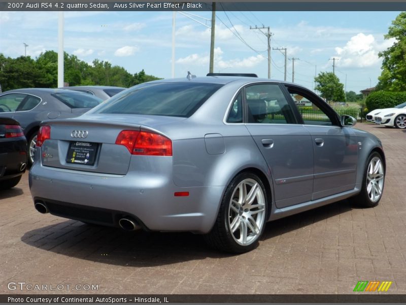 Avus Silver Pearl Effect / Black 2007 Audi RS4 4.2 quattro Sedan