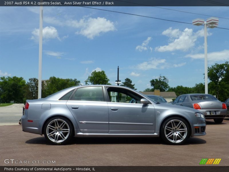 Avus Silver Pearl Effect / Black 2007 Audi RS4 4.2 quattro Sedan