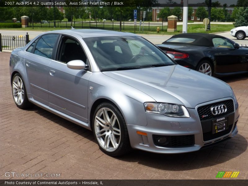 Avus Silver Pearl Effect / Black 2007 Audi RS4 4.2 quattro Sedan