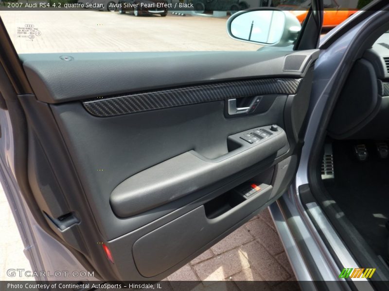 Avus Silver Pearl Effect / Black 2007 Audi RS4 4.2 quattro Sedan