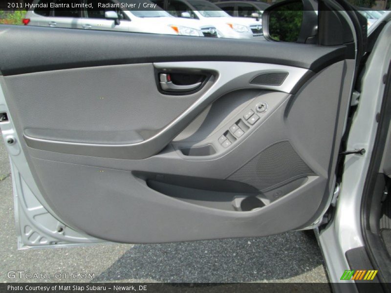 Radiant Silver / Gray 2011 Hyundai Elantra Limited