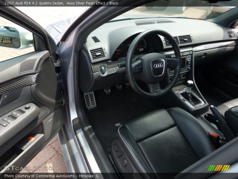 Avus Silver Pearl Effect / Black 2007 Audi RS4 4.2 quattro Sedan