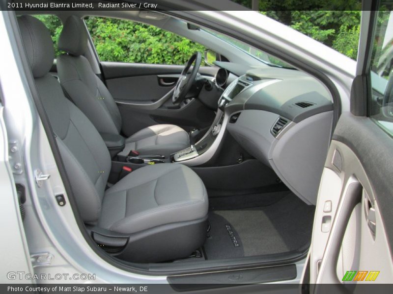 Radiant Silver / Gray 2011 Hyundai Elantra Limited