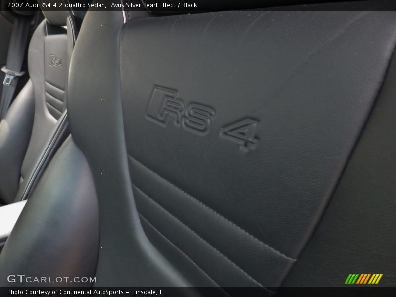 Avus Silver Pearl Effect / Black 2007 Audi RS4 4.2 quattro Sedan